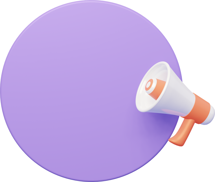 Loudspeaker with speech bubble